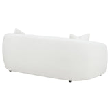 Isabella Faux Sheepskin Upholstered Sofa Natural by Coaster at Eve Furniture