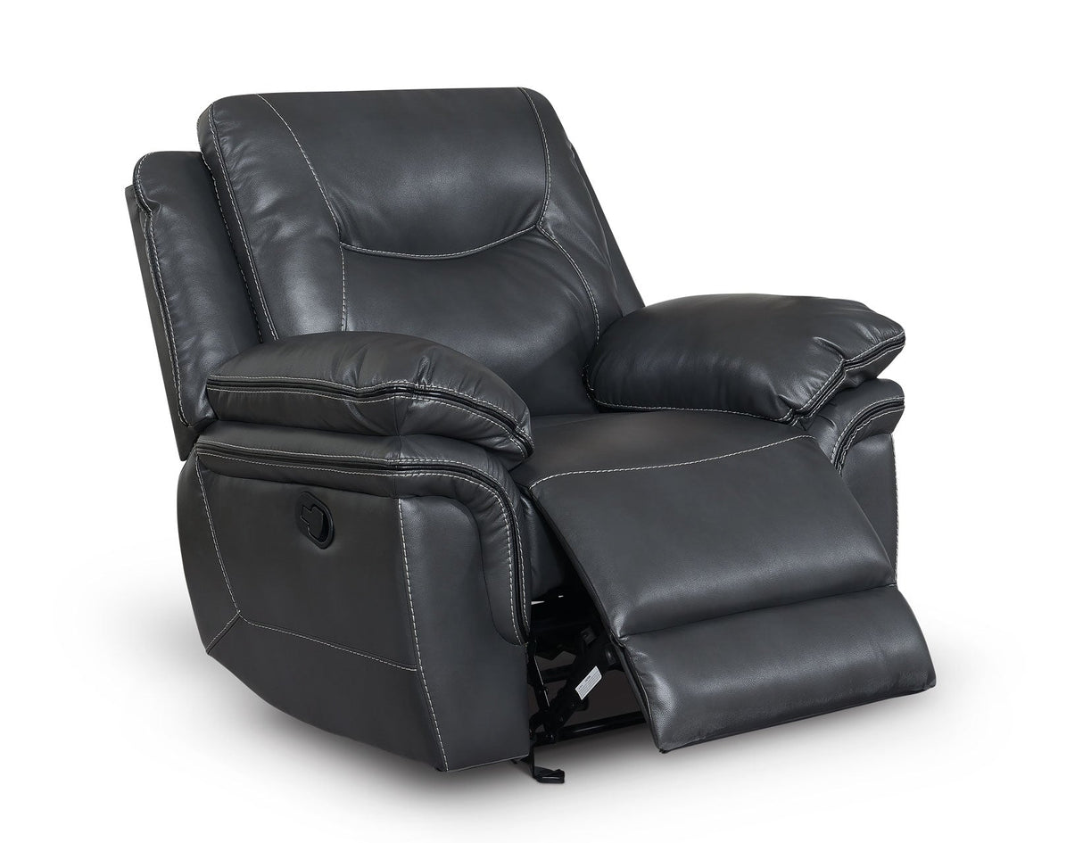 Isabella Grey 3-Piece Manual Reclining Set by Steve Silver at Eve Furniture