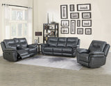 Isabella Grey 3-Piece Manual Reclining Set by Steve Silver at Eve Furniture