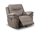 Isabella Manual Glider Recliner, Sand