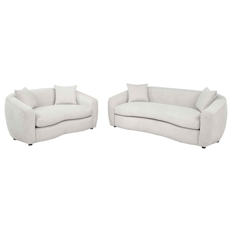 Isabella Sand 2-piece Fabric Upholstered Sofa Set by Coaster at Eve Furniture