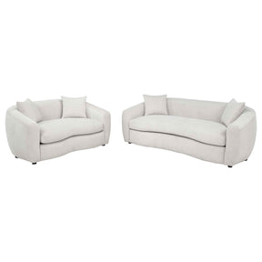 Isabella Sand 2-piece Fabric Upholstered Sofa Set by Coaster at Eve Furniture