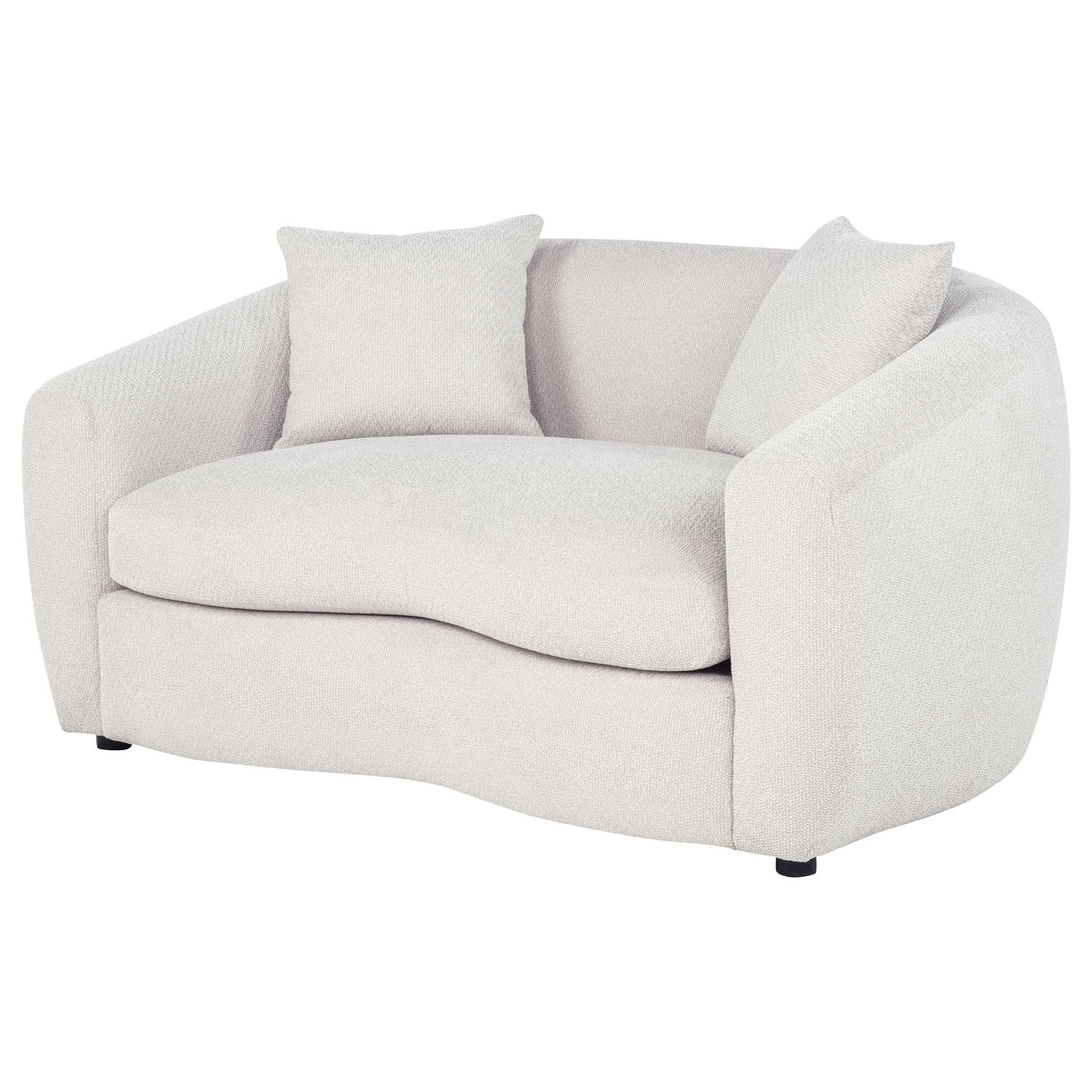 Isabella Sand Fabric Upholstered Loveseat by Coaster at Eve Furniture