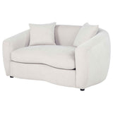 Isabella Sand Fabric Upholstered Loveseat by Coaster at Eve Furniture