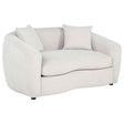 Isabella Sand Fabric Upholstered Loveseat by Coaster at Eve Furniture
