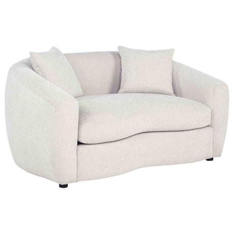 Isabella Sand Fabric Upholstered Loveseat by Coaster at Eve Furniture