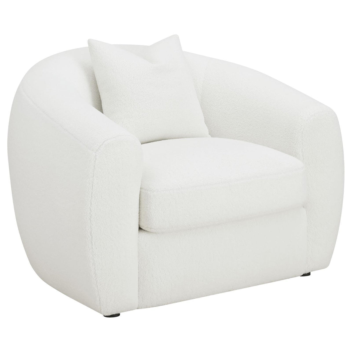 Isabella Upholstered Tight Back Chair White by Coaster at Eve Furniture