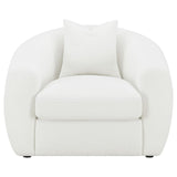 Isabella Upholstered Tight Back Chair White by Coaster at Eve Furniture