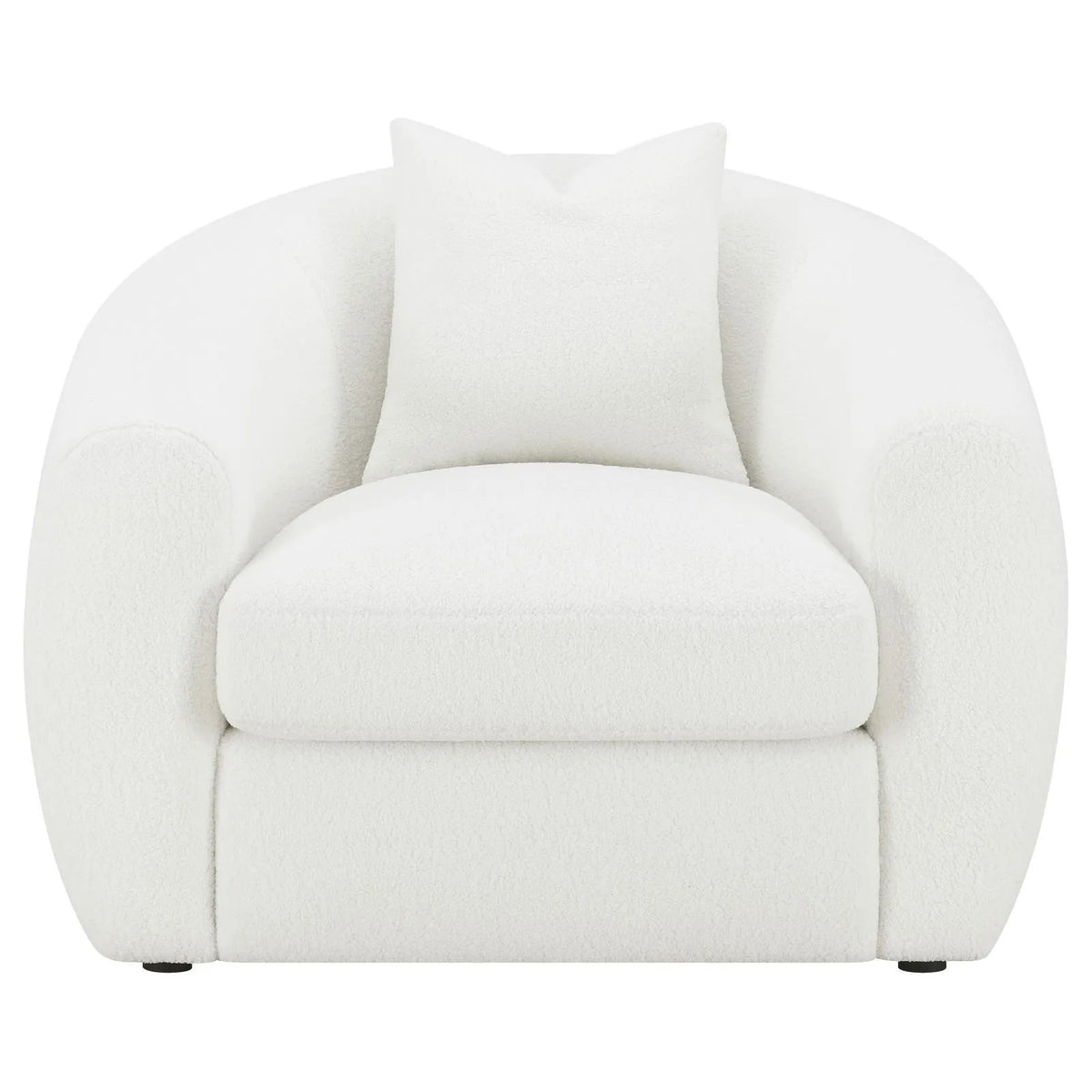 Isabella Upholstered Tight Back Chair White by Coaster at Eve Furniture