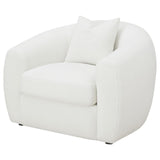 Isabella Upholstered Tight Back Chair White by Coaster at Eve Furniture