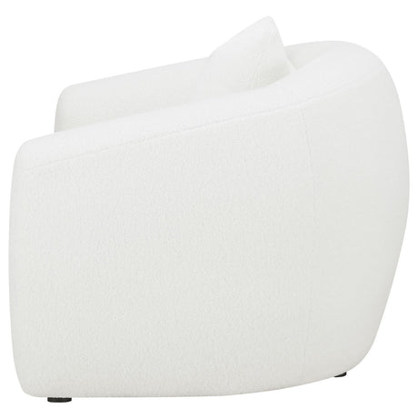 Isabella Upholstered Tight Back Chair White by Coaster at Eve Furniture