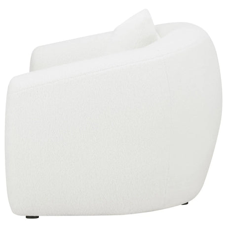 Isabella Upholstered Tight Back Chair White by Coaster at Eve Furniture