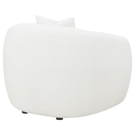 Isabella Upholstered Tight Back Chair White by Coaster at Eve Furniture