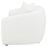 Isabella Upholstered Tight Back Loveseat White