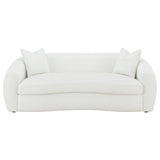 Isabella Upholstered Tight Back Sofa White