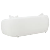Isabella White Sheepskin Upholstered Tight Back Living Room Set by Coaster at Eve Furniture