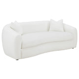 Isabella White Sheepskin Upholstered Tight Back Living Room Set by Coaster at Eve Furniture