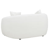 Isabella White Sheepskin Upholstered Tight Back Living Room Set by Coaster at Eve Furniture