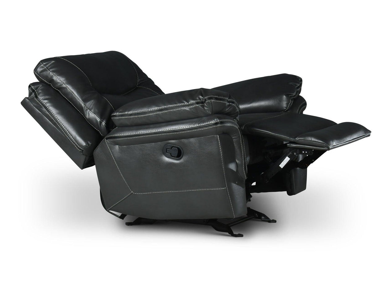 Isabella Gray Manual Glider Recliner by Steve Silver at Eve Furniture