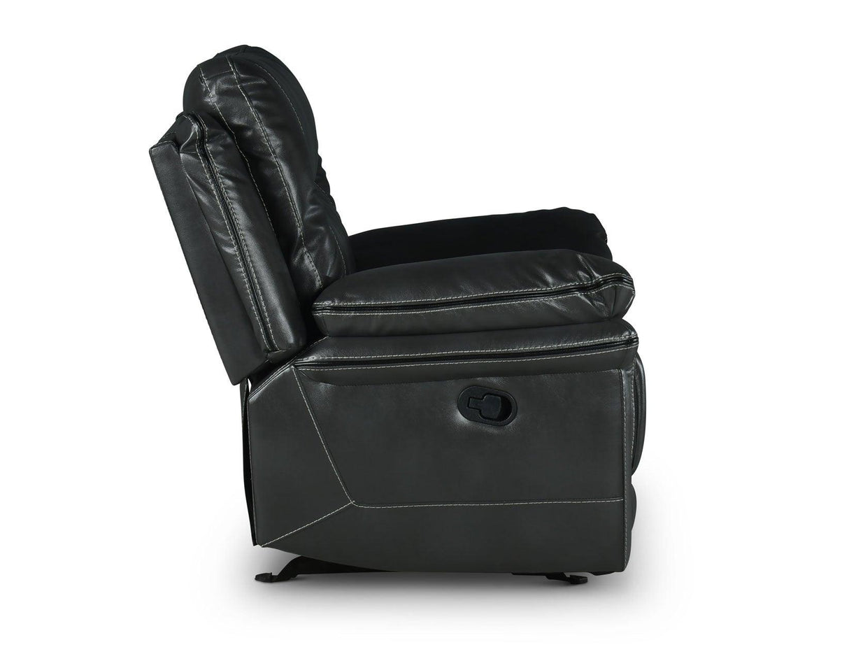 Isabella Gray Manual Glider Recliner by Steve Silver at Eve Furniture