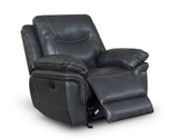 Isabella Gray Manual Glider Recliner by Steve Silver at Eve Furniture