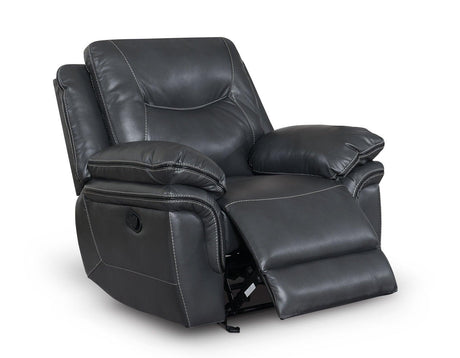 Isabella Gray Manual Glider Recliner by Steve Silver at Eve Furniture
