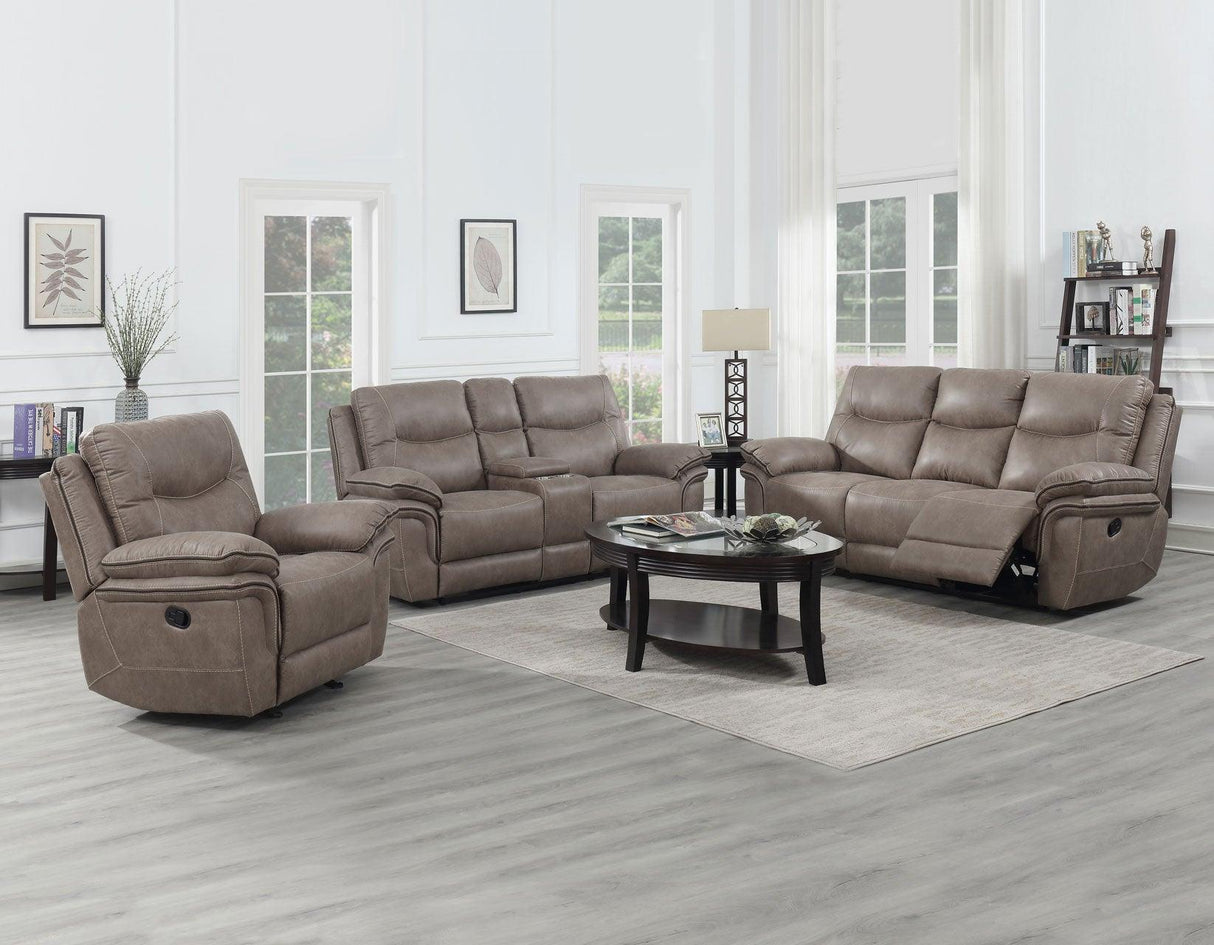 Isabella Sand Manual Glider Recliner by Steve Silver at Eve Furniture