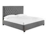 Isadora King Bed, Gray