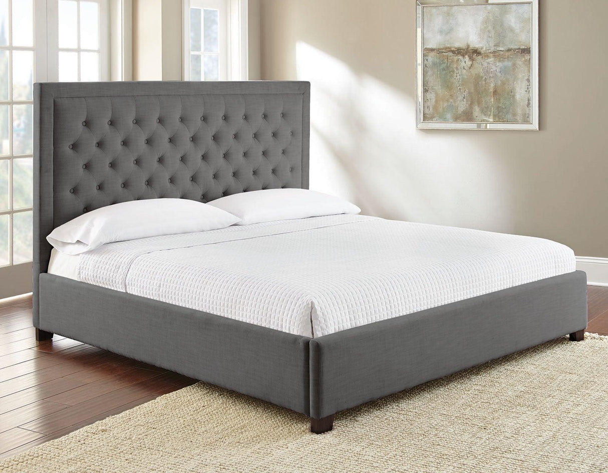 Isadora King Bed, Gray by Steve Silver at Eve Furniture