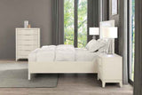 Isadore Antique White 4-Piece Queen Bedroom Set by Furniture of America at Eve Furniture