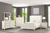 Isadore Antique White 4-Piece Queen Bedroom Set by Furniture of America at Eve Furniture