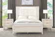 Isadore Antique White LED Queen Panel Bed by Furniture of America at Eve Furniture