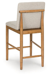 Isanti Light Brown Counter Height Barstool (Set of 2), Set of 2 by Ashley at Eve Furniture