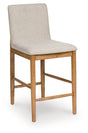 Isanti Light Brown Counter Height Barstool (Set of 2), Set of 2 by Ashley at Eve Furniture