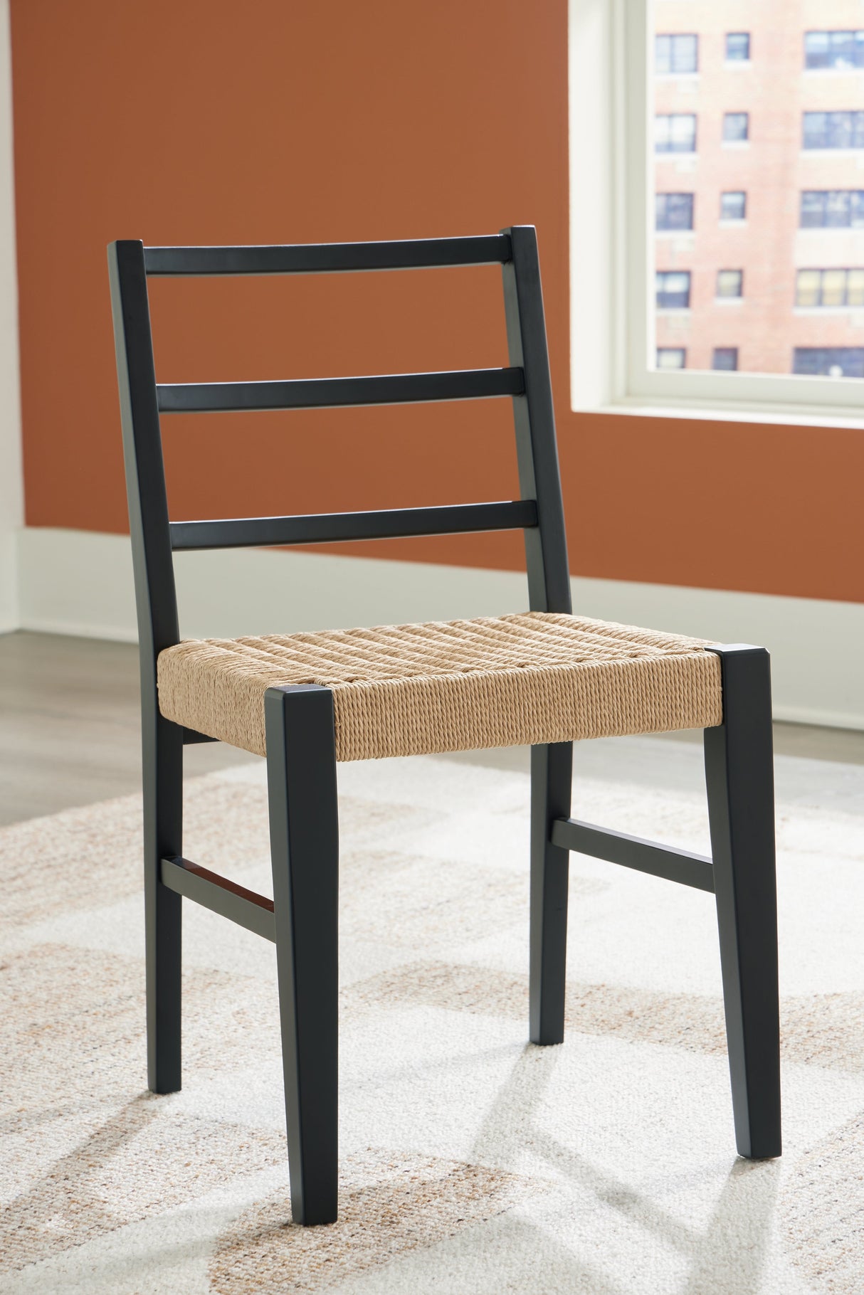 Isanti Light Brown/Black Dining Chair, Set of 2 by ASHLEY FURNITURE at Eve Furniture