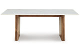 Isanti Light Brown/White Coffee Table and 2 End Tables by Ashley at Eve Furniture