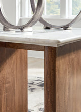 Isanti Light Brown/White End Table by Ashley at Eve Furniture