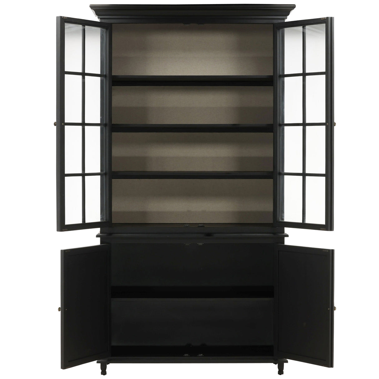 Isella Cabinet, Black by Dovetail at Eve Furniture