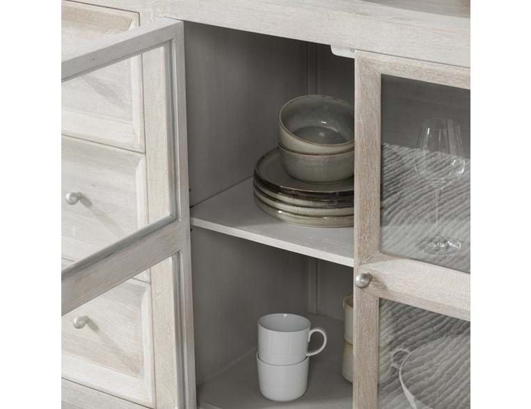 Isha Whitewash Cabinet by Classic Home at Eve Furniture
