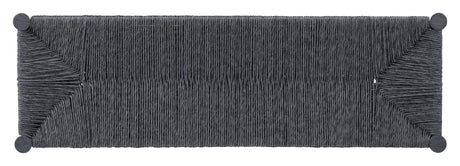 Iska Black Outdoor Bench by Zuomod at Eve Furniture
