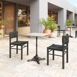 Iska Black Outdoor Dining Chair (Set of 2) by Zuomod at Eve Furniture