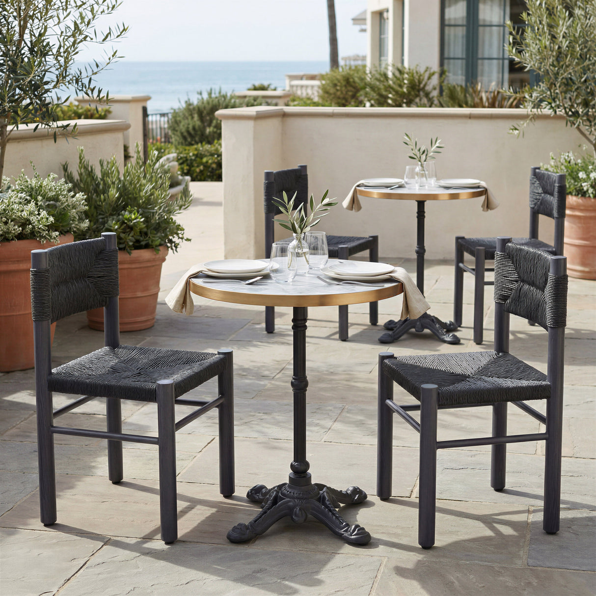 Iska Black Outdoor Dining Chair (Set of 2) by Zuomod at Eve Furniture