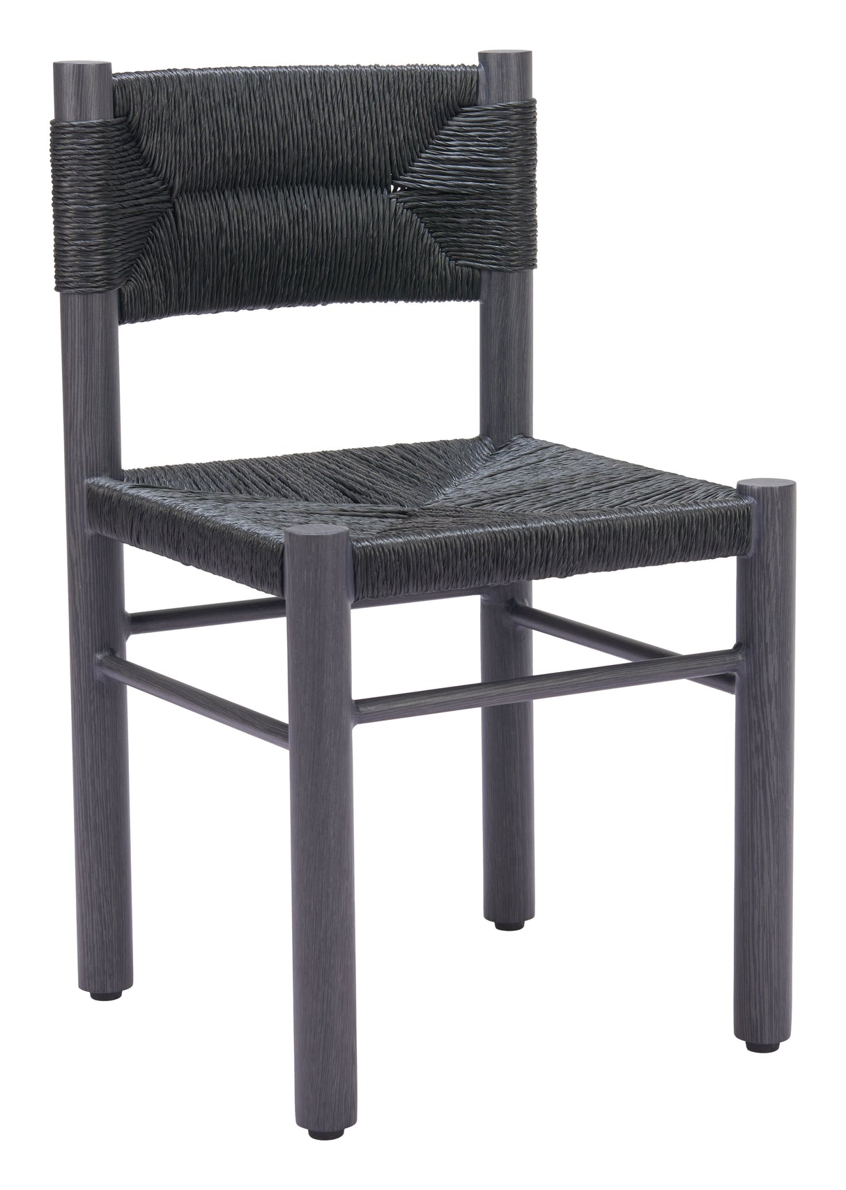 Iska Black Outdoor Dining Chair (Set of 2) by Zuomod at Eve Furniture