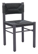 Iska Black Outdoor Dining Chair (Set of 2) by Zuomod at Eve Furniture