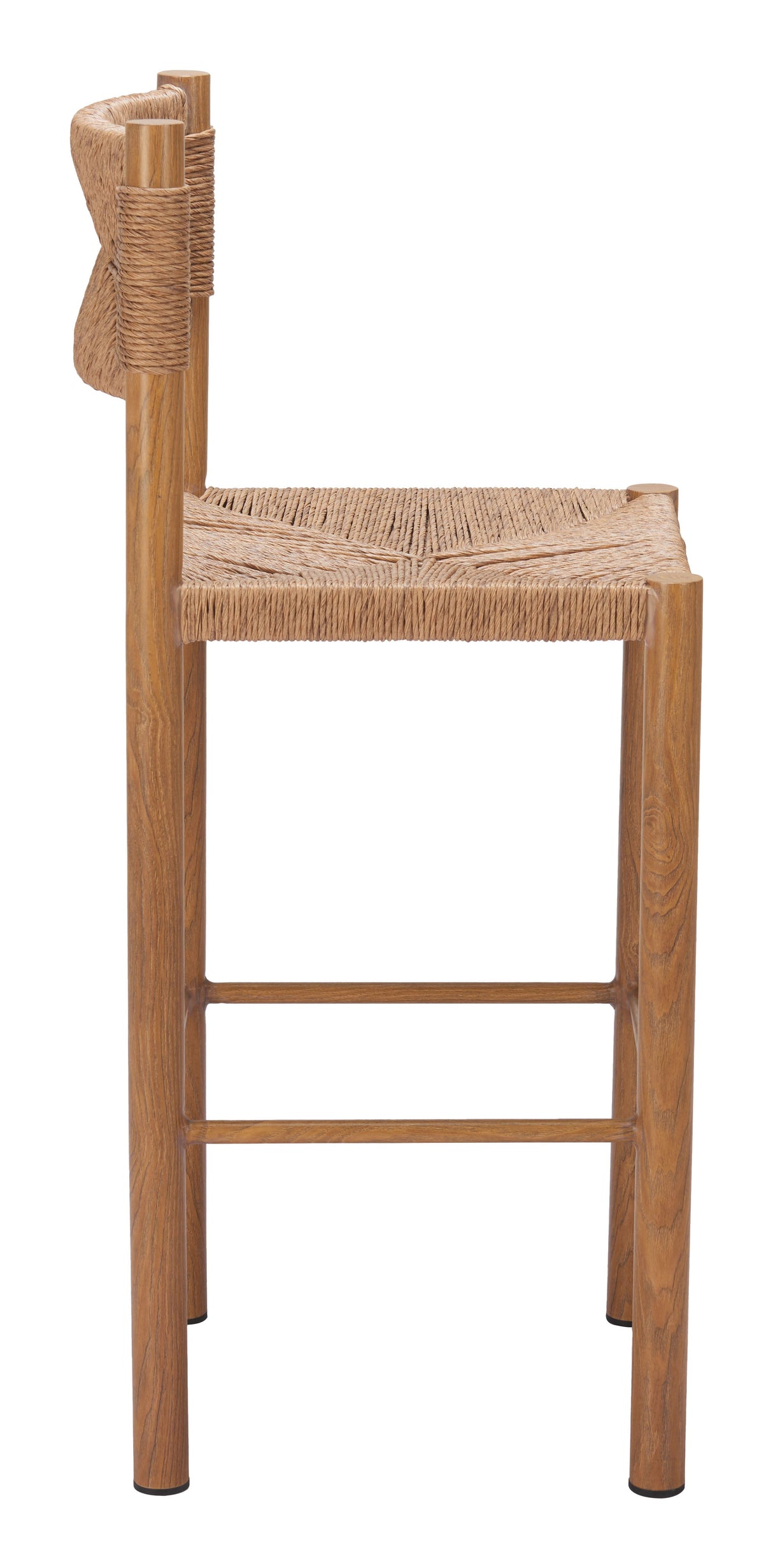 Iska Natural Outdoor Barstool (Set of 2) by Zuomod at Eve Furniture