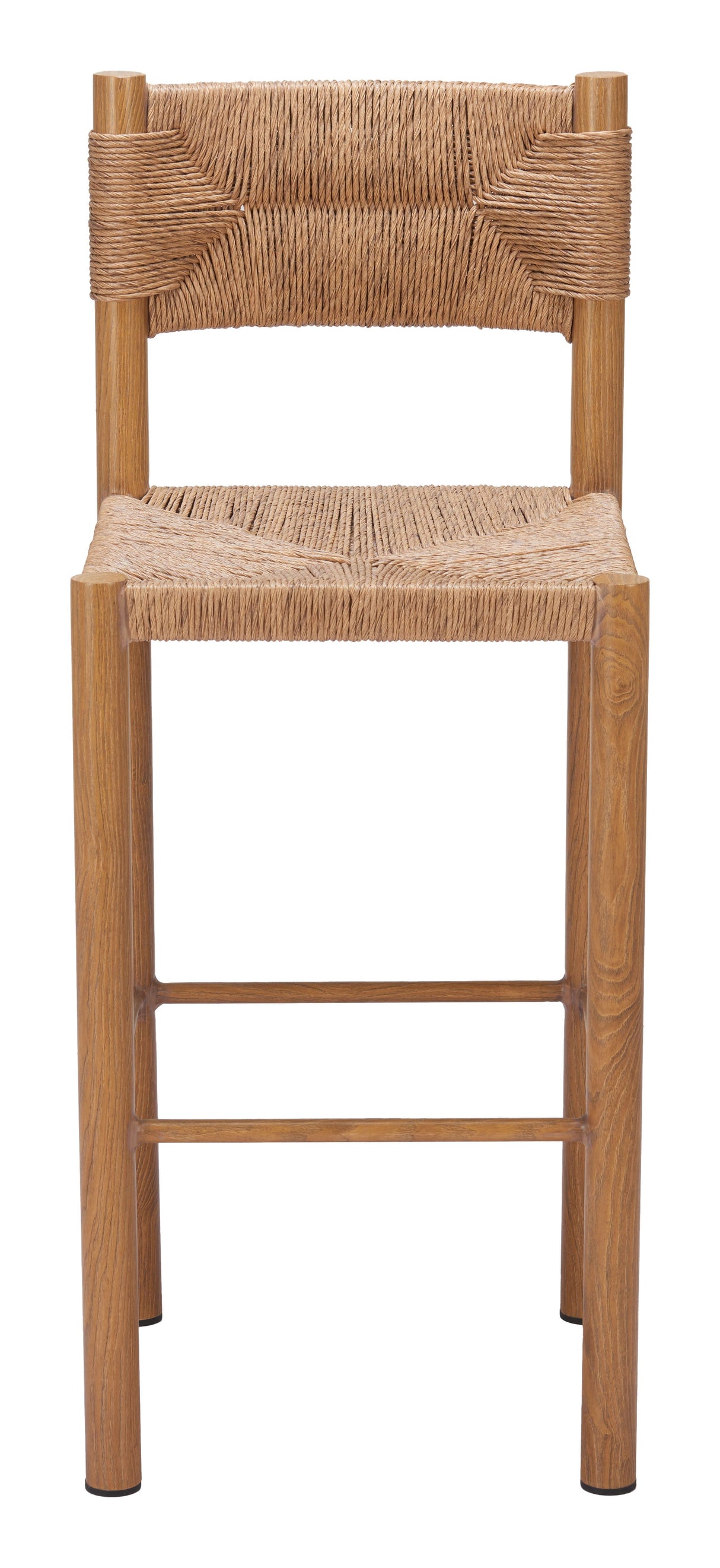 Iska Natural Outdoor Barstool (Set of 2) by Zuomod at Eve Furniture