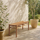 Iska Natural Outdoor Bench by Zuomod at Eve Furniture
