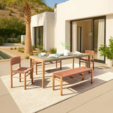 Iska Natural Outdoor Dining Chair (Set of 2) by Zuomod at Eve Furniture
