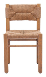 Iska Natural Outdoor Dining Chair (Set of 2) by Zuomod at Eve Furniture