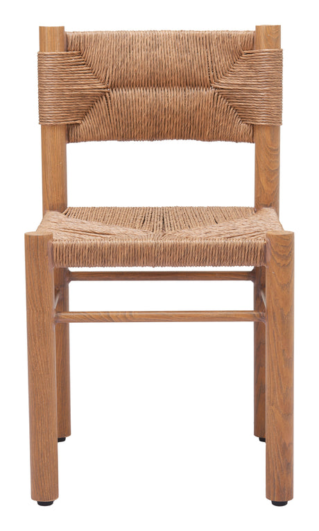 Iska Natural Outdoor Dining Chair (Set of 2) by Zuomod at Eve Furniture